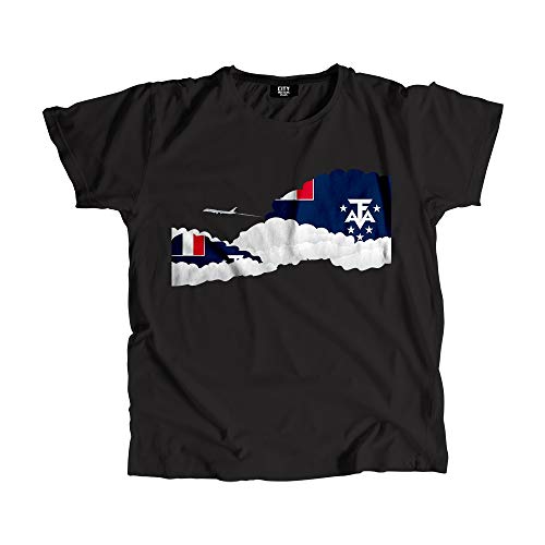 T-shirt Terres australes et antarctiques françaises pour homme et femme motif avion