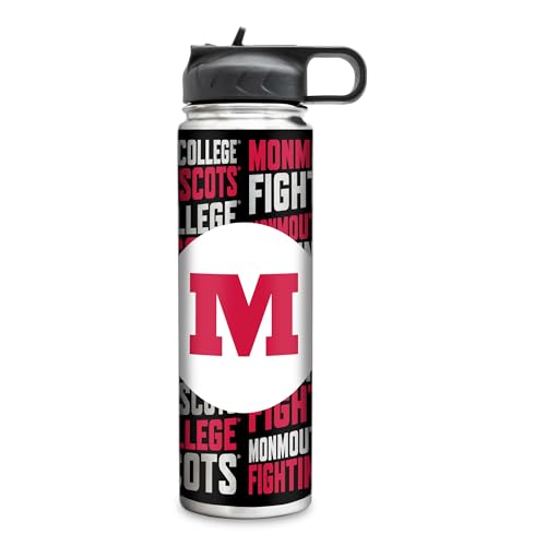 Rico Industries NCAA Monmouth College Fighting Scots Standard 22oz Stainless Steel Tumbler with Lid - Great For Coffee, Tea, Water or Cocktails