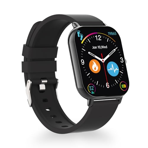 Image of SHKOD Watch1 Pro 1.83 inch HD Display Smart Watch with Bluetooth Calling, AI Voice Assistance, 100 Sports Modes IP67 Rating Fast Charging 240 * 286 Pixel High Resolution (Black)