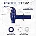 Honoson 4 Sets BPA-Free Replacement Faucet, Reusable Spigot Spout Lever Pour Dispenser for Valve Crock Tap for Outdoor Watering Rain Barrel Spigot Garden Irrigation (Dark Blue)