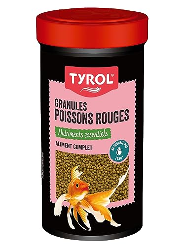 Tyrol | Granulés pour Poissons Rouges | Nourriture Poisson Rouge | Aliment Complet à base de Nutriments Essentiels | Céréales, Poissons et sous-produits de...