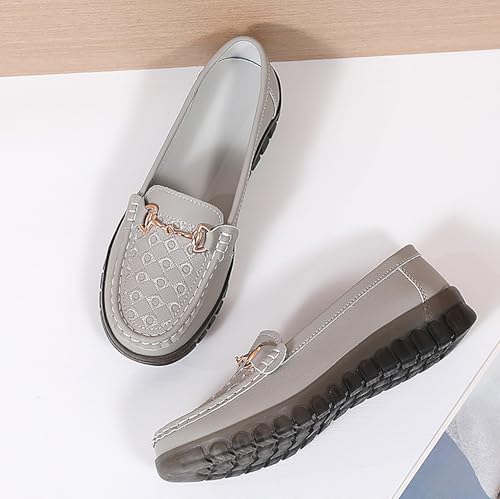 Image of Women's Business Loafers Comfortable & Lightweight Penny Shoes PU Leather Slip On Walking Shoes