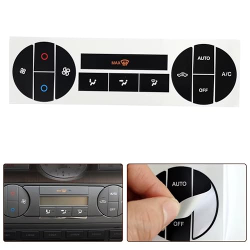 Autocollants de réparation bouton climatisation auto translucides Mondeo - 3