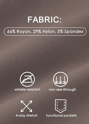 Willit Women's Yoga Dress Pants Skinny Work Slacks Leggings Slim Fit Stretch Office Casual Pants Pockets 27"/28"/29"/30"4