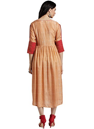 Image of Jaipur Kurti Silk A-Line Dress