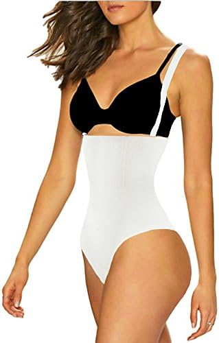 102A THONG BODYSUIT - Women Seamless Waist Firm Control Shapewear Faja Open Bust Bodysuit & Panty Body Shaper