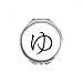 Japanese Hiragana Character YU Hand Compact Mirror Round Portable Pocket Glass