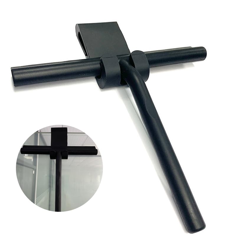 Lavavetri, tergivetro for doccia in silicone con manico lungo | Strumento multiuso for superfici di finestre, parabrezza, auto, specchi e bagni(Gray)