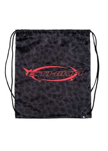 Ethika Drawstring Bag, 14” x 16” Lightweight Polyester Gym Sack with Drawcord Shoulder Straps & Reinforced Eyelets (Infrared Speedway)