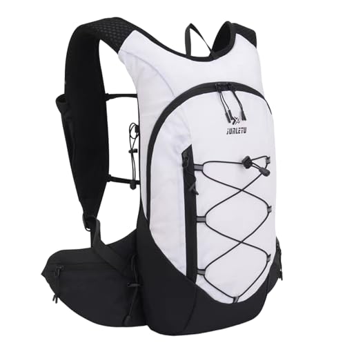 Image of ABPOK 15L Ultra Lightweight Backpack,Waterproof Backpack Hiking Rucksack,Rucksack Bag for Women Men Outdoor Camping, Cycling, Hiking Backpack,Travel,Work Bag (White)
