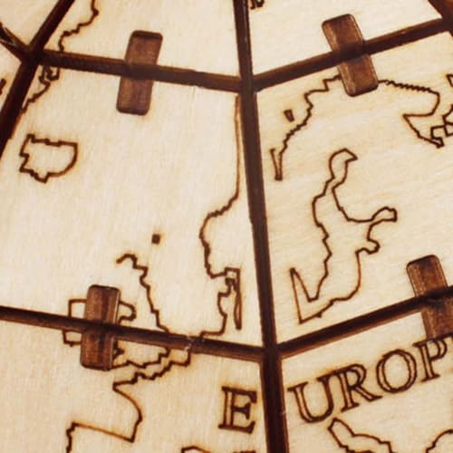 ieron 3D Puzzle Wooden Globe, Model Kits for Adult to Build Mechanical Building Construction Jigsaw Craft, Best Festival Gift Sets - Image 4