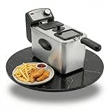 Sommertal Fritteuse 3L 2000W – Fritteuse mit Öl aus Edelstahl | Öl Fritteuse 130–200°C | Haushalts Fritteusen mit Sichtfenster | Edelstahl Fritteuse | Deep Fryer für Pommes | EF2000