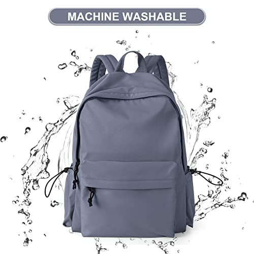 Image of School Backpack for Girls Water Resistant High School Book Bag Simple Backpack for Teens Boys Girls, Lightweight Simple Middle School Back Pack Daypack