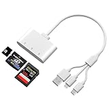 Large compatibilité - Ce lecteur de carte XD 3 en 1 dispose de trois ports, garantissant ainsi sa compatibilité avec la grande majorité des appareils. Il fonctionne avec les iPhone équipés de ports Lightning, ainsi qu'avec les appareils modernes prenant en charge les ports USB-C, tels que les iPhone 15, 16 et 17, les iPad, les Mac, les MacBook et tout ordinateur portable ou de bureau doté d'un port USB-A.