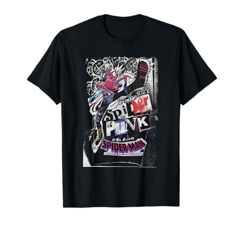 Marvel Spider-Man Across The Spider-Verse Part 1 Spider-Punk T-Shirt - image 1