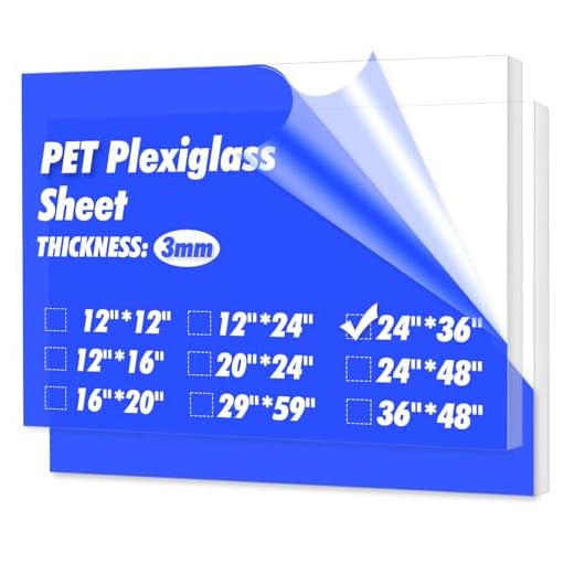 Art3d 1/8" Thick Plexiglass Sheets