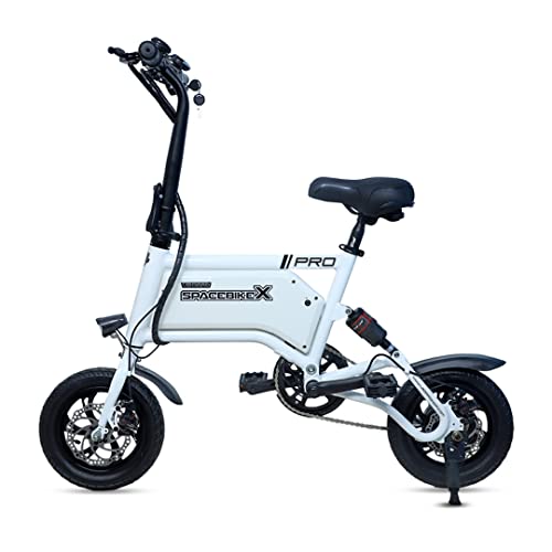 Image of UBOARD Spacebike X Electric Cycle,Dual Disc Brake,BIS Approved,Speed of Upto 25km /h, (White)