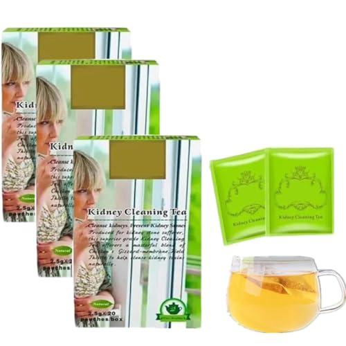 Té de limpieza de riñones, té chino nutritivo a base de hierbas para el hígado, té de limpieza de riñones, para hombres y mujeres (3pcs)