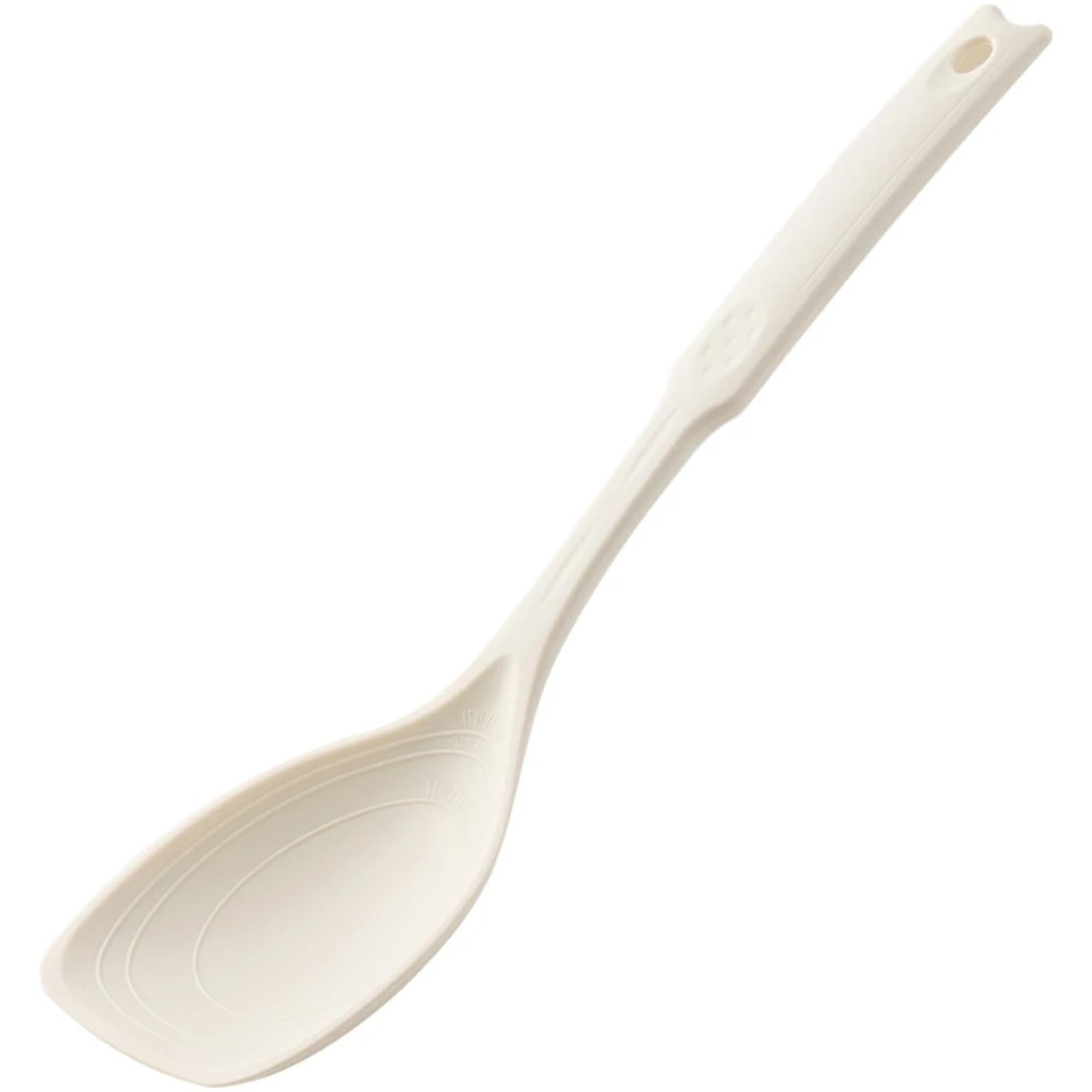Silikon-Spatel, Löffel, Kochutensilien, Suppenlöffel, wiederverwendbar, antihaftbeschichtet, Pfannenwender, Küchenzubehör(1Pc White)