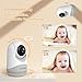 HelloBaby Babyphone mit Kamera, 3,2-Zoll-IPS-Bildschirm, Nachtsicht, Babyphone ohne WLAN, Schwenken, Neigen Zoomen Temperaturüberwachung, 2-Wege-Audio, Schlaflied, Alarm