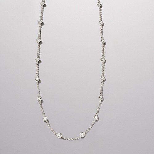 Ross-Simons 4.50 Ct. T.w. Cz Station Necklace #TOP2