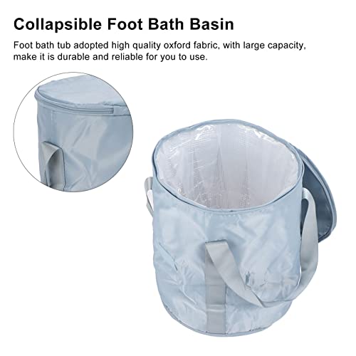 Bañera portátil plegable para pies de tela Oxford 36 x 30 cm miniatura 5