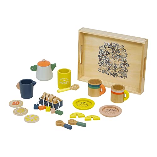 Manhattan Toy Flora & Fauna Toddler & Kids Pretend Play 23-Piece Wooden Tea Set #TOP1