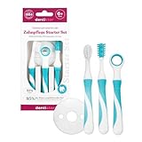 dentistar Dental Care Starter Kit – Baby Toothbrushes from 6 Months – Training Toothbrush, Safety Shield for Extra Protection, Children’s Toothbrush and Tongue Cleaner for Babies and Kids – BPA-Free