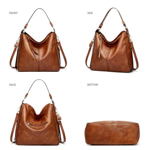 Bolso Hobo de Cuero de Lujo con Protección Anti Robo miniatura 2