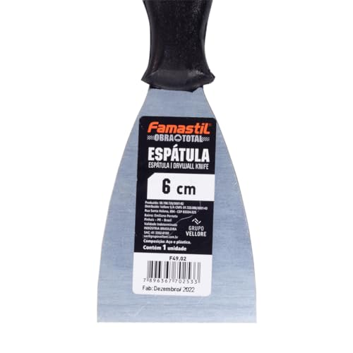 Famastil Espátula de Aço Cabo Plástico 6cm