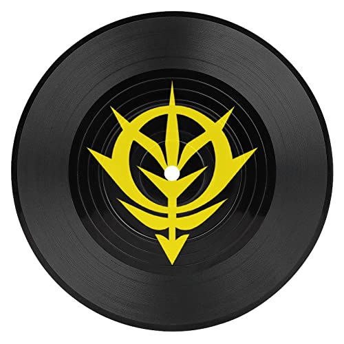 コースター ネオ ジオンガンダム カップマット CDレコード 茶パッド 滑り止め コップ敷き 断熱パッド 卓上保護が 耐熱 デスクマット 茶托 丸型 速乾 おしゃれ 防水 食器 飾り用 音楽愛好家 ビニールレコード 新築祝い レストラン バー装飾 ギフトア