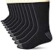 Amazon Essentials 10-Pack Cotton Half Cushioned Crew Socken, Schwarz, 6-12