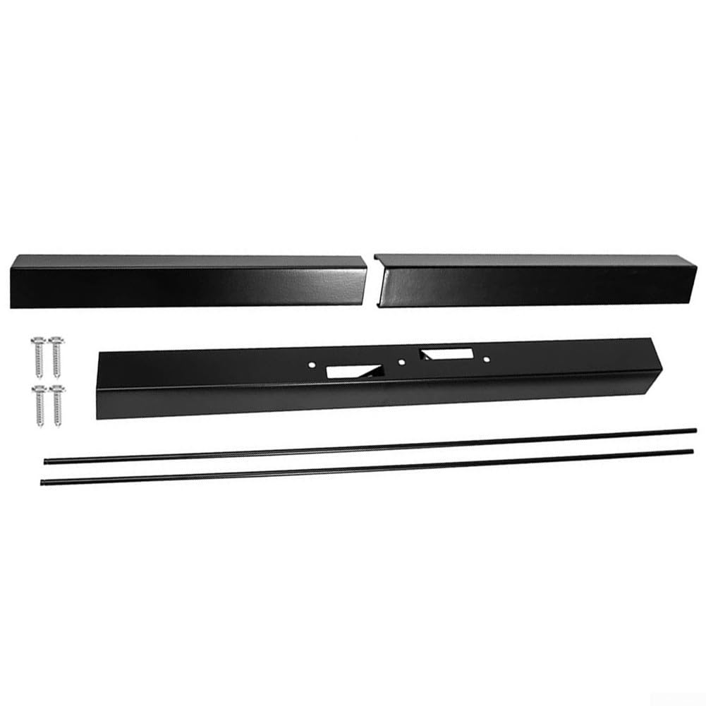 Kit de tringle à rideau réglable pour cheminée, tringle à rideaux et cantonnière, kit de tringle à rideau réglable pour cheminée