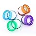 4 Pcs Finger Wet Sponge Plastic Round Sponge Cup Moistener Desktop Fingertip Wet Tool Office Supplies for Counting Papers Cash Bills Documents (Random Color)