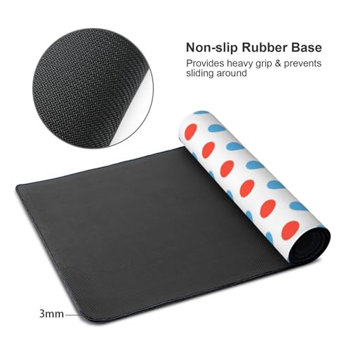 Tapis de souris pour ordinateur portable stable grâce à sa base caoutchouc - 3