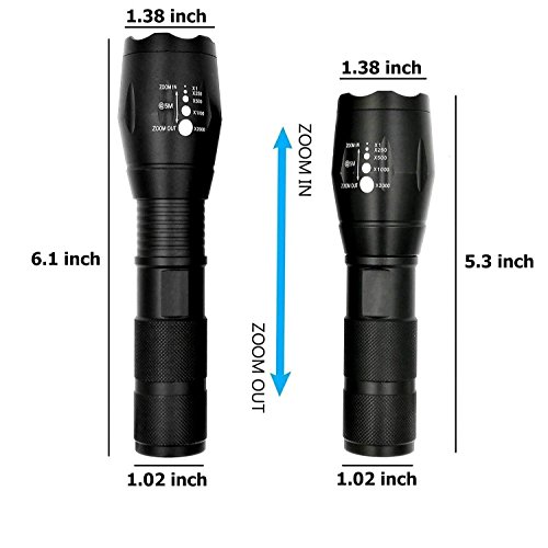 Bestsun 3Pcs Military Grade 5 Mode Super Bright 3000 Lumens Tactical Led Waterproof Flashlight - Best Handheld Flashlights For Hiking Camping Emergency #TOP6