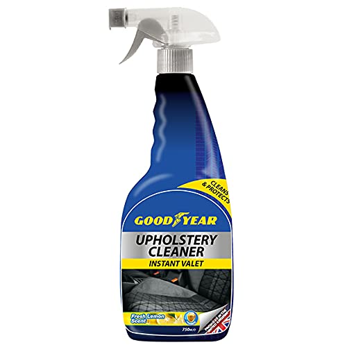 Goodyear Instant Valet Upholstery Cleaner 750ml-Safe & Effective on Tough Stains on All Car Interior Surfaces | Helps To Clean & Protect | Does Not Leave Dull Residue | Protects Against Water and Dust