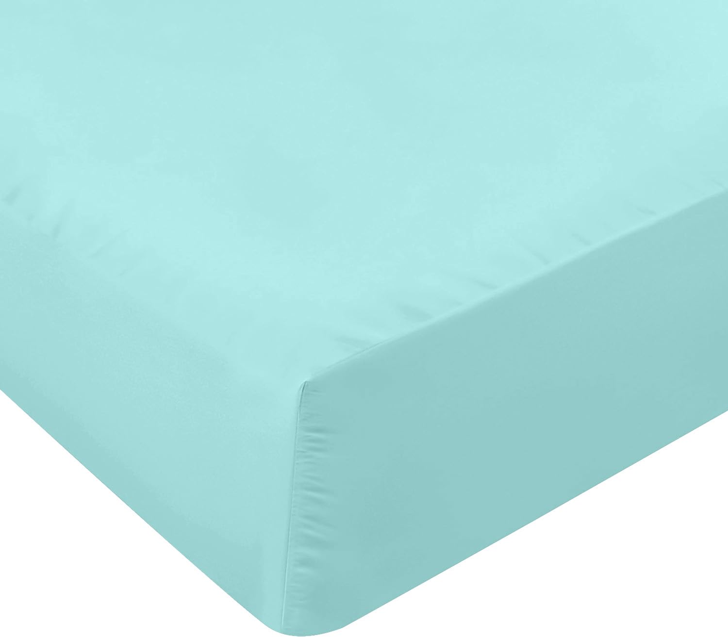 Utopia Bedding Twin Fitted Sheet - Bottom Sheet - Deep Pocket - Soft Microfiber - Shrinkage and Fade Resistant - Easy Care - 1 Fitted Sheet Only (Spa Blue)