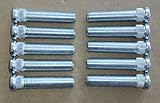 10 pernos de llanta de 1,27 cm más largos que los de fábrica para GMC Jimmy 1994-2001, Sonoma 94-02, GMC Canyon 2004-2010/2012 con espaciadores de rueda, longitud extra extendida delantera y trasera