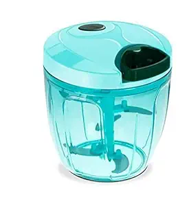 Matruchaya Manual Vegetable Chopper, Dry Fruit and Onion Hand Chopper Quick Cutter Machine use for Kitchen with 5 Stainless Steel Blade for Home (950ml, Chopper)
