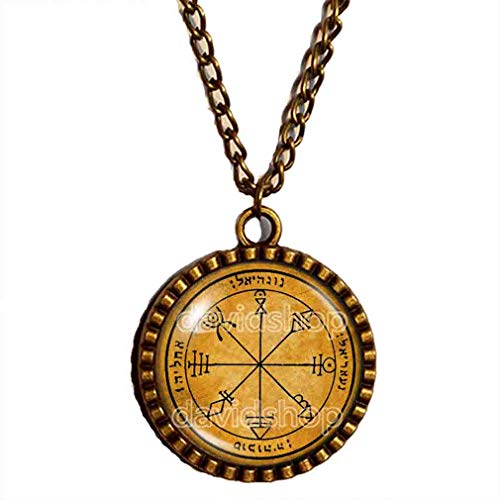 Solomon's King Solomon Seal 1 First Pentacle of Venus Necklace Pendant Fashion Jewelry Talisman Symbol Art Cute Gift Cosplay