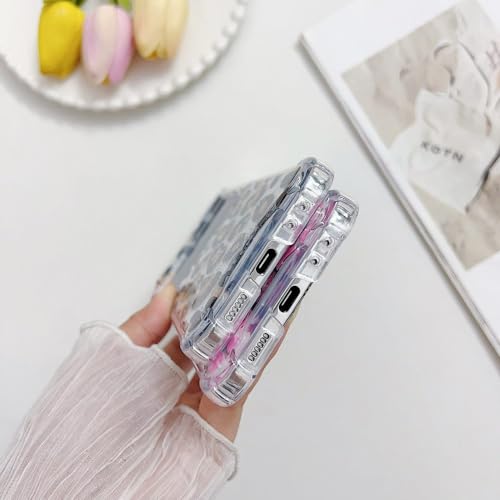 Coque Samsung Galaxy Z Flip 5 transparente léopard violette - 6