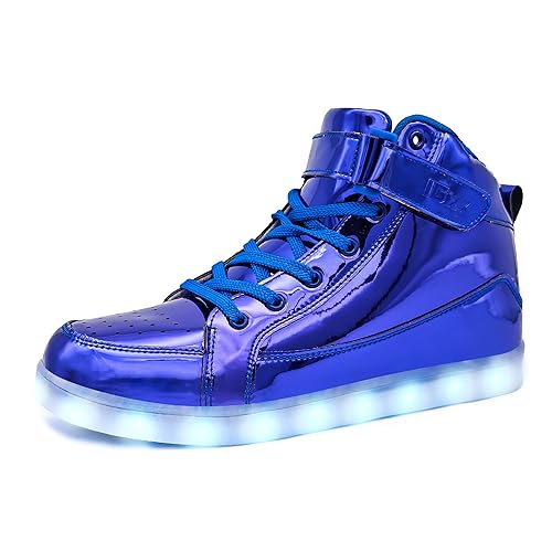 Image of IGxx LED Light Up Shoes for Men USB Recharging High Top LED Sneakers Women Kids