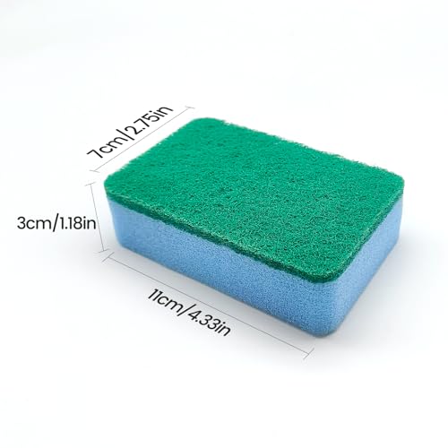 Image of (58 Pack)Kheoxusa Individually Wrapped Sponges,Sponge Individually Wrapped,Individually Wrapped Sponges Bulk Packed for Cleaning Dishes Kitchen Scrub Dish Non Scratch Scrubber Bulk-Round(Color Random)