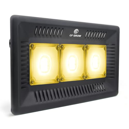 Image of Waterproof 300W LED Grow Light Full Spectrum, CFGROW 3500K White COB LED Grow Light, Natural Heat Dissipation Without Noise, Suitable for Plants All Growing Stage Indoor or Outdoor.