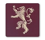 Diseño original con licencia Juego de Tronos Coaster Lannister Case (6) Half Moon - Vasos de Tubo