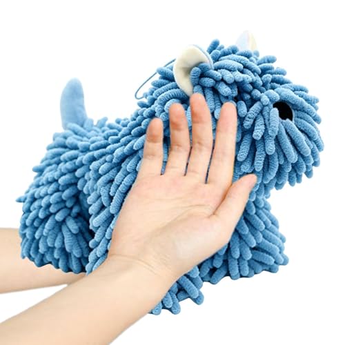 Toalla de mano infantil con forma de cachorro para decoración de hogar 4