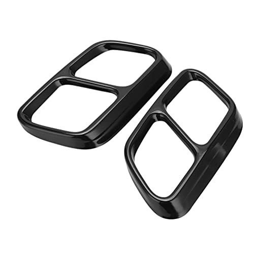 XHIKOWAT Car Quad Exhausts Tip Trim Stainless Steel Replacement Exhausts Tip Cover Tail Pipe for CLS W218 20122017 (Glossy Black),Auto Interior and Exterior Modifiion