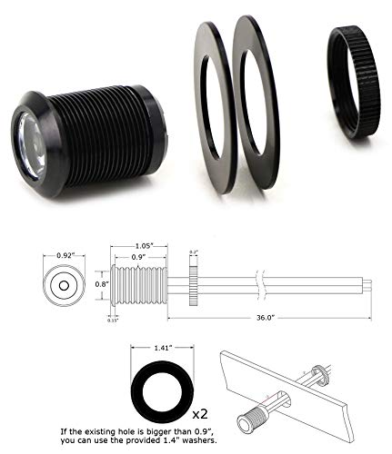 Lámparas LED de tornillo iJDMTOY 20mm ámbar para auto miniatura 2