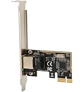 PCIE Gigabit Network Card, 10/100/1000/25000 Mbps PCIe Network Adapter with 12cm Bracket, RJ45 LA...